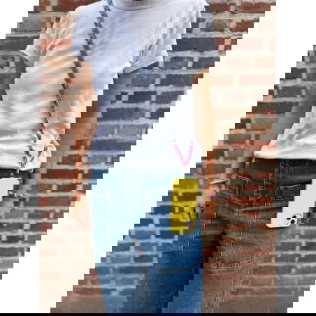 Cordon de téléphone | Bleu chambray - Maison Saussure