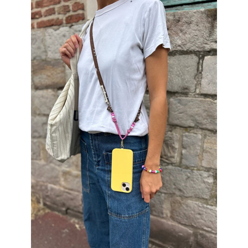 Cordon de téléphone | Chocolat