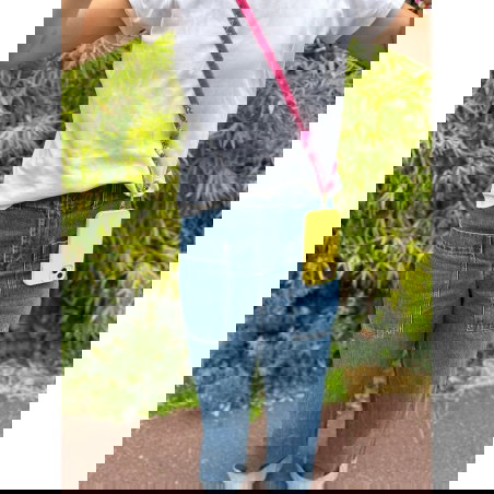 Cordon de téléphone | Rose bonbon - Maison Saussure