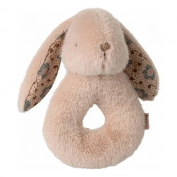 Coffret hochet lapin | Rose poudré