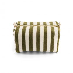 Trousse Vic éponge | Rayures kaki