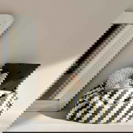 Trousse Vic éponge | Rayures kaki - Rose in April