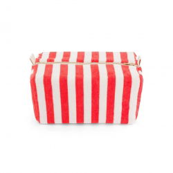 Trousse Vic éponge | Rayures rouge