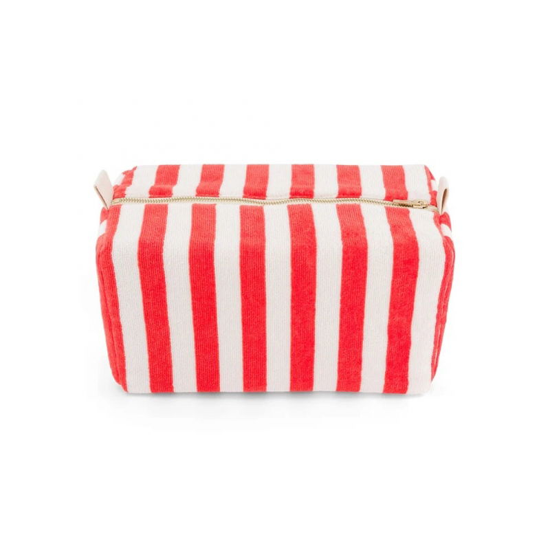 Trousse Vic éponge | Rayures rouge