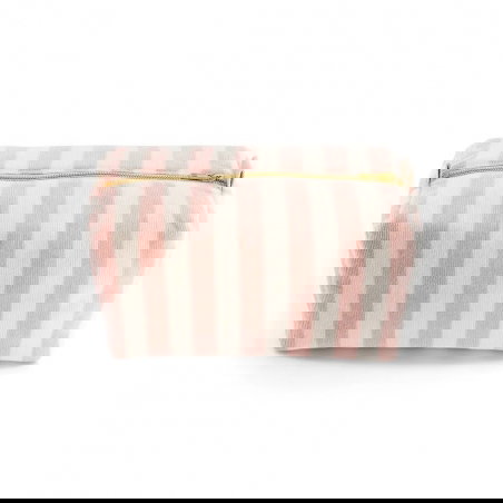 Trousse Vic éponge | Rayures light pink - Rose in April