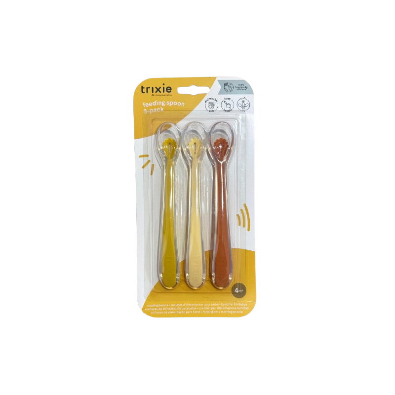 3 cuillères bébé silicone | Mr Lion
