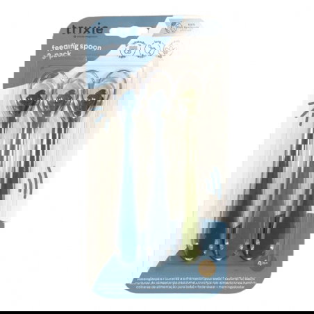 3 cuillères bébé silicone | Mr Shark - Trixie