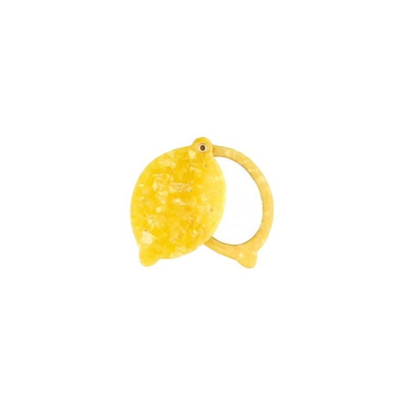 Miroir de poche citron