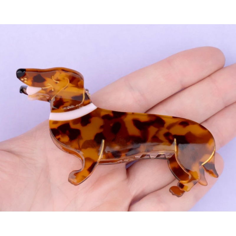 Grande pince à cheveux | Teckel