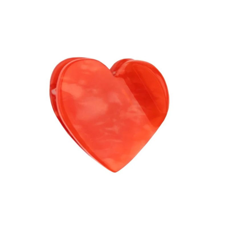 Mini pince à cheveux | Cœur rouge