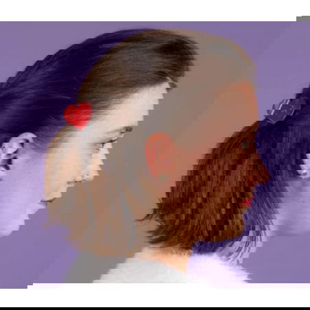 Mini pince à cheveux | Cœur rouge - Coucou Suzette