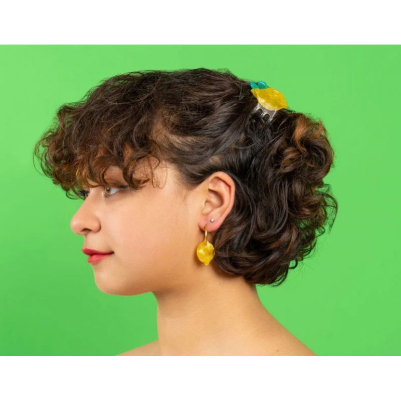 Mini pince à cheveux | Citron