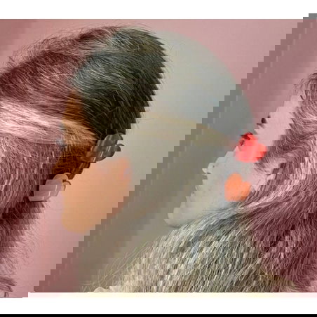 Mini pince à cheveux | Cœur rose - Coucou Suzette