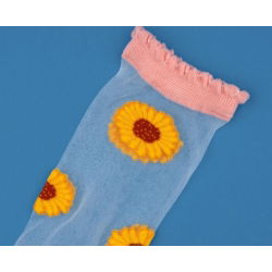 Chaussettes transparentes tournesol