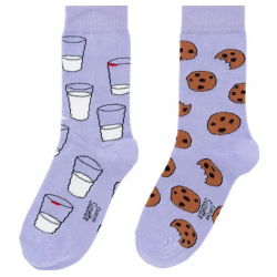 Chaussettes dépareillées cookie et lait