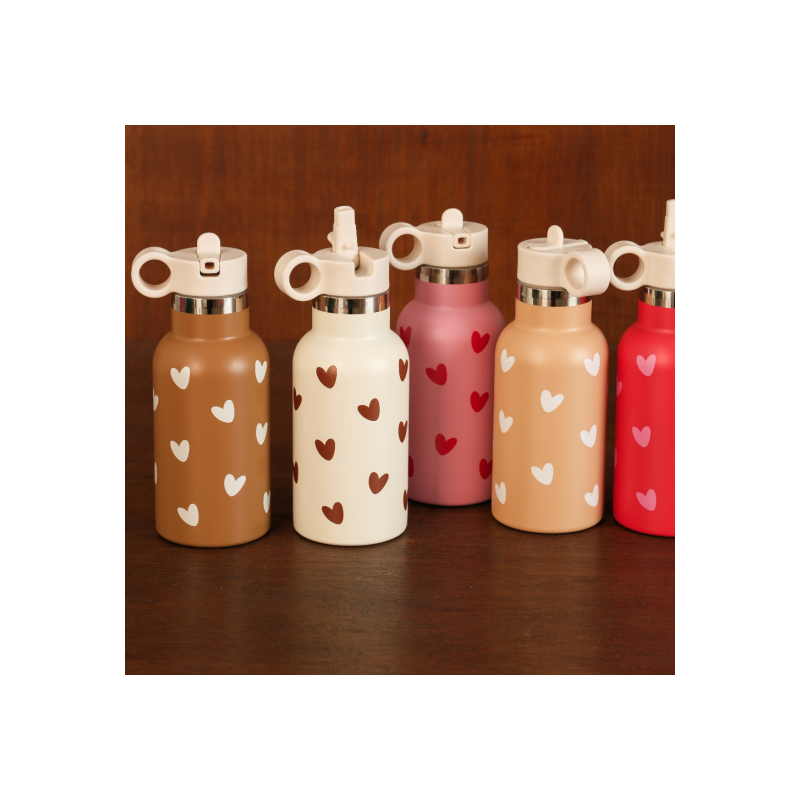Gourde 350 ml | Coeurs caramel
