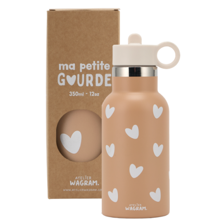 Gourde 350 ml | Coeurs nougat - Atelier wagram