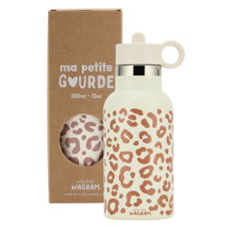 Gourde 350 ml | Léopard crème - Atelier wagram