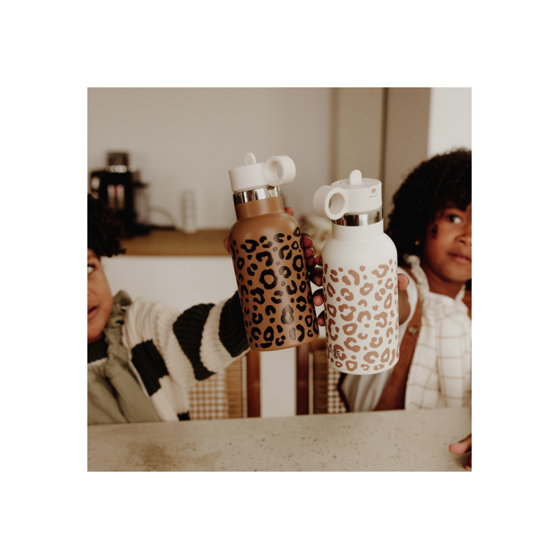 Gourde 350 ml | Léopard crème