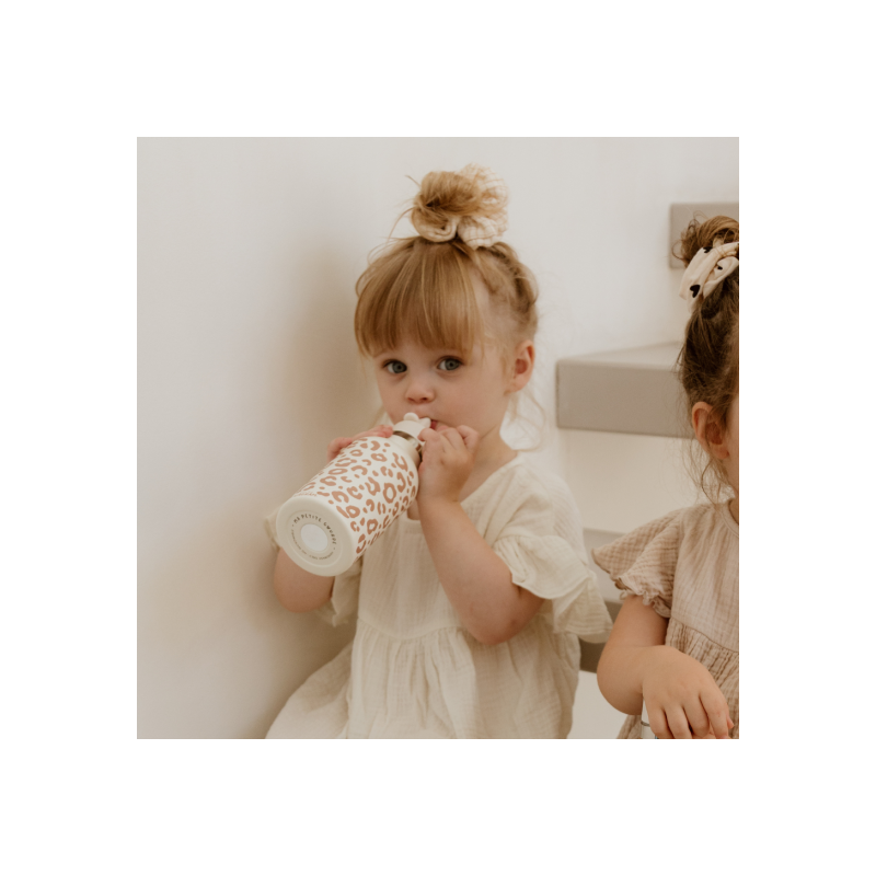 Gourde 350 ml | Léopard crème