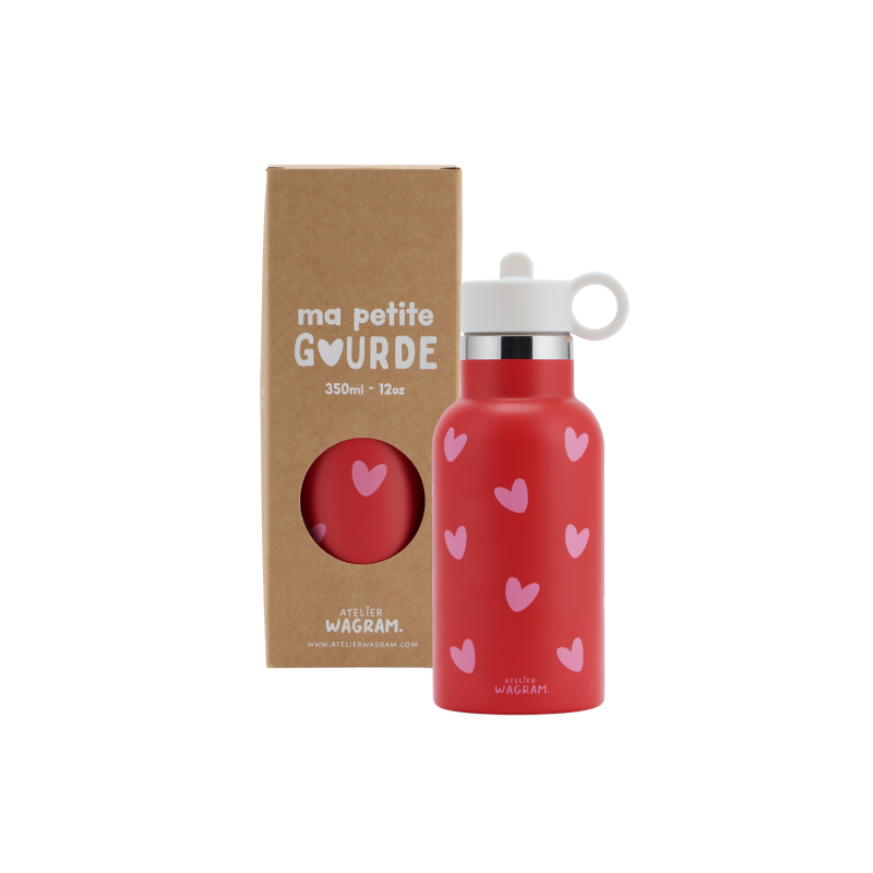 Gourde 350 ml | Cœur rose