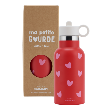 Gourde 350 ml | Cœur rose