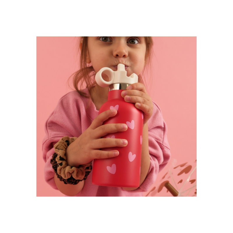 Gourde 350 ml | Cœur rose