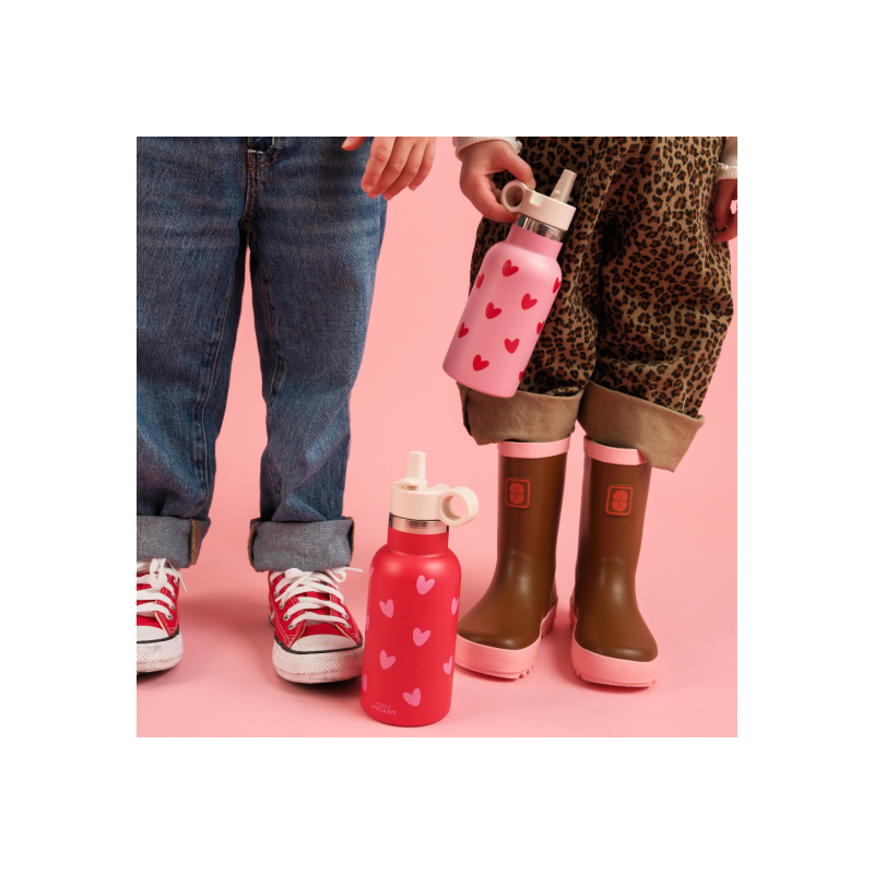 Gourde 350 ml | Cœur rose