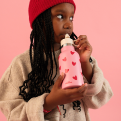 Gourde 350 ml | Cœurs rouge