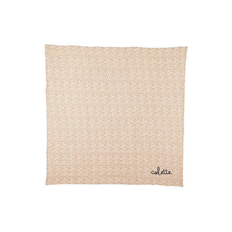 Grand lange - foulard 105 cm | Léopard crème