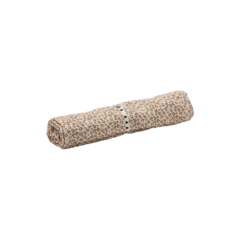 Grand lange - foulard 105 cm | Léopard crème