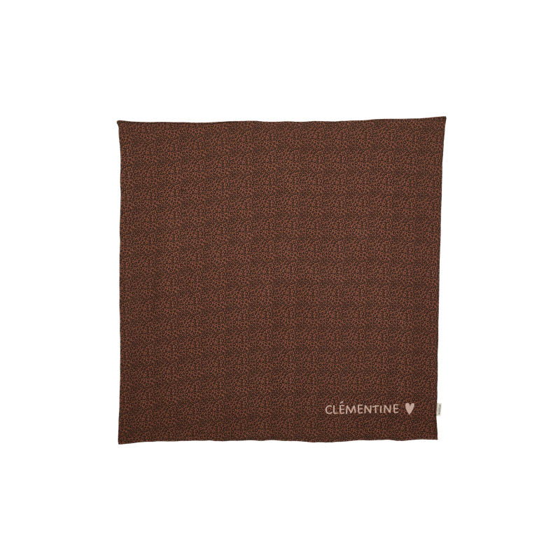 Grand lange - foulard 105 cm | Léopard marron