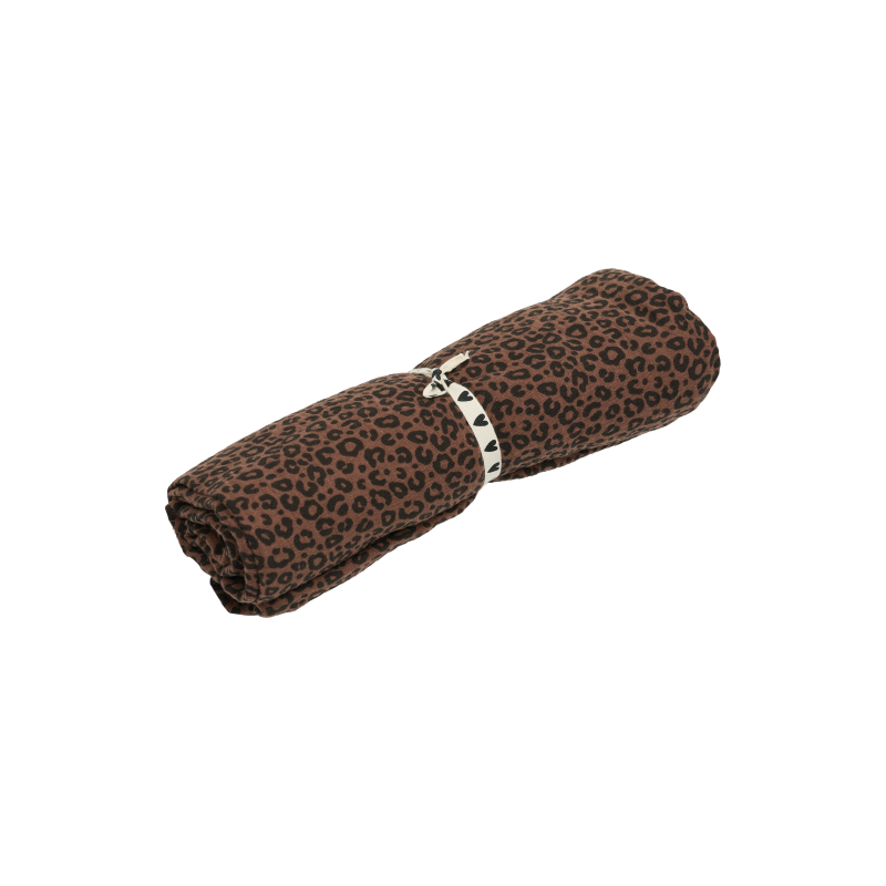 Grand lange - foulard 105 cm | Léopard marron