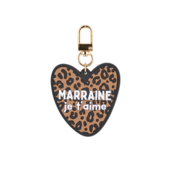 Porte-clés coeur | Marraine je t'aime