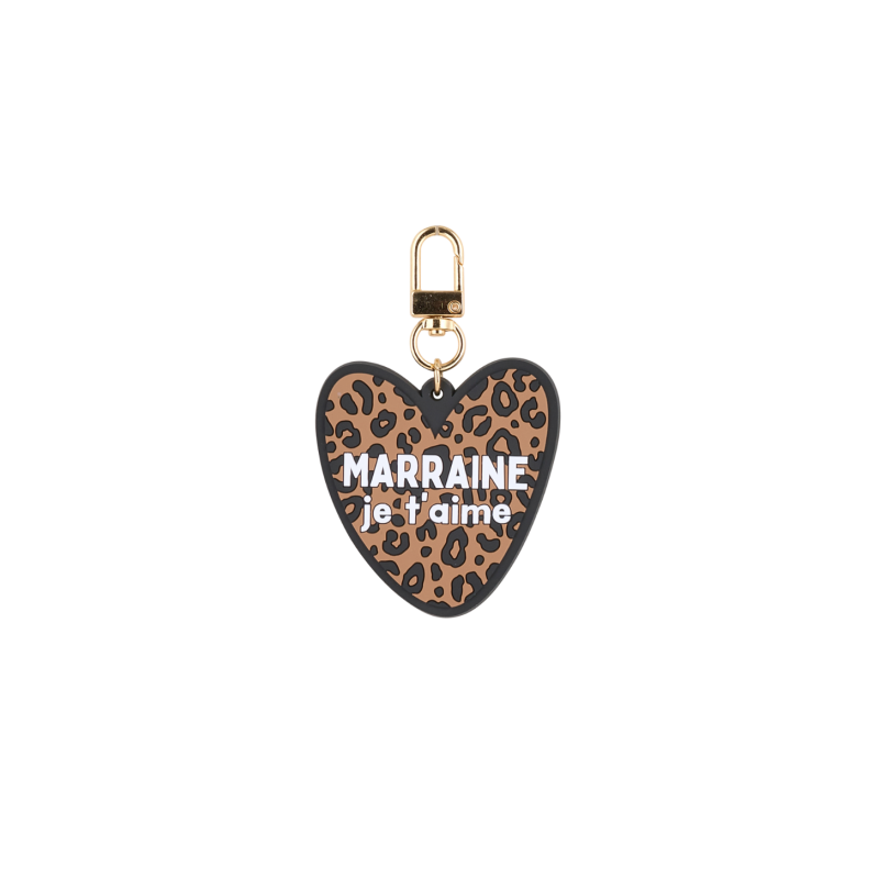 Porte-clés coeur | Marraine je t'aime