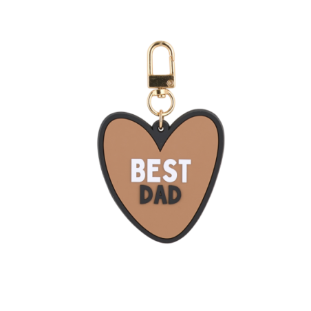 Porte-clés coeur | Best dad - Atelier wagram