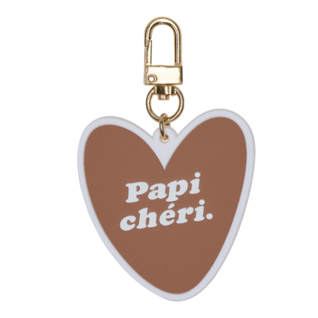 Porte-clés coeur | Papi chéri - Atelier wagram
