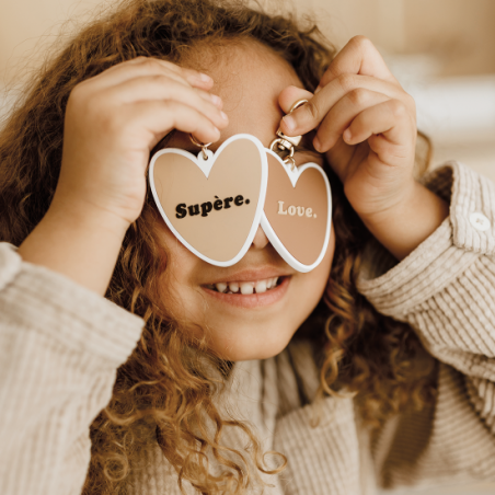 Porte-clés coeur | Papi chéri - Atelier wagram