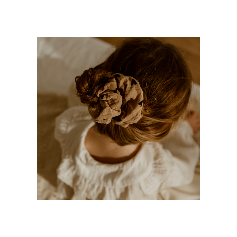 Chouchou | Cœurs Beige