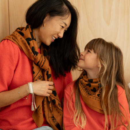 Foulard Grand Format | Toi, l'amour et moi