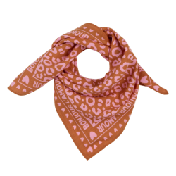 Foulard Petit Format | Bonjour l'amour rose