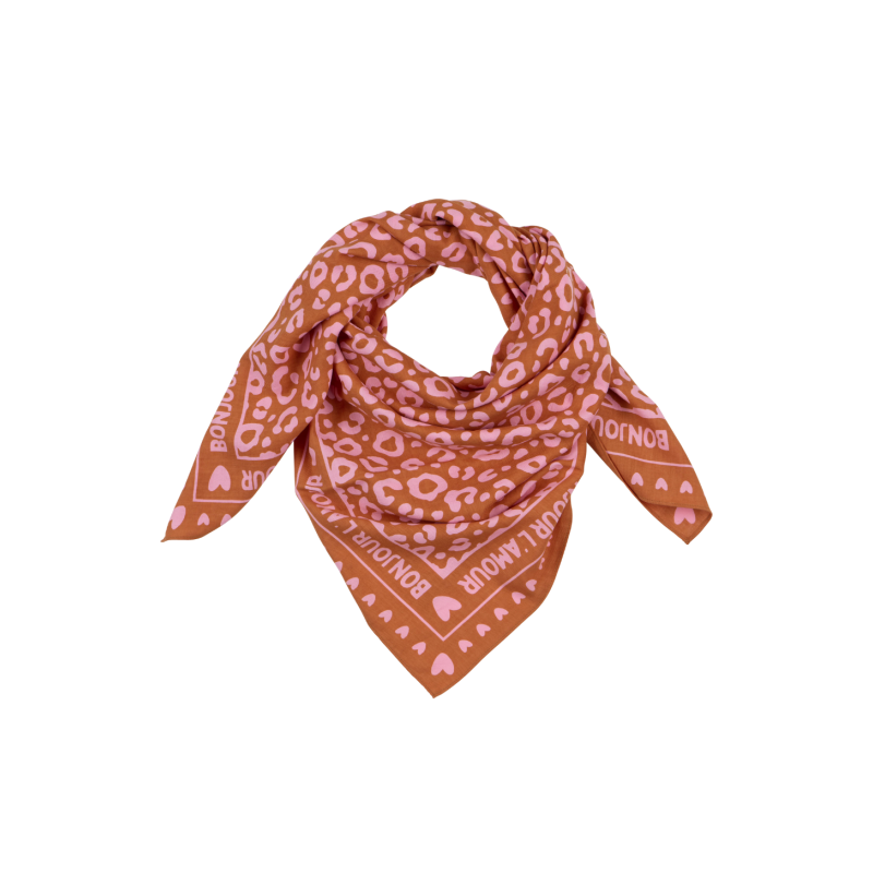 Foulard Grand Format | Bonjour l'amour rose