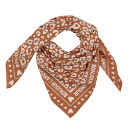 Foulard Grand Format | Bonjour l'amour crème
