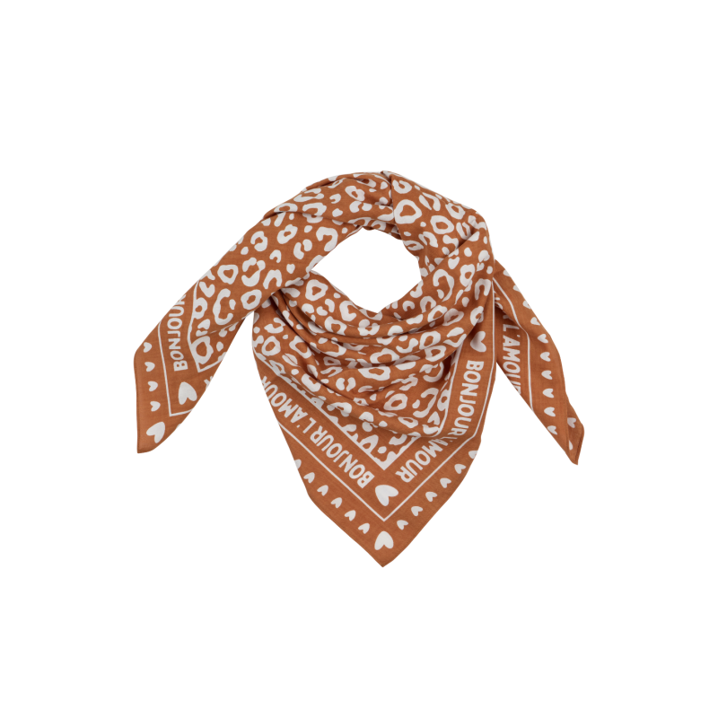 Foulard Grand Format | Bonjour l'amour crème
