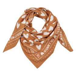 Foulard Grand Format | Toi, l'amour et moi crème