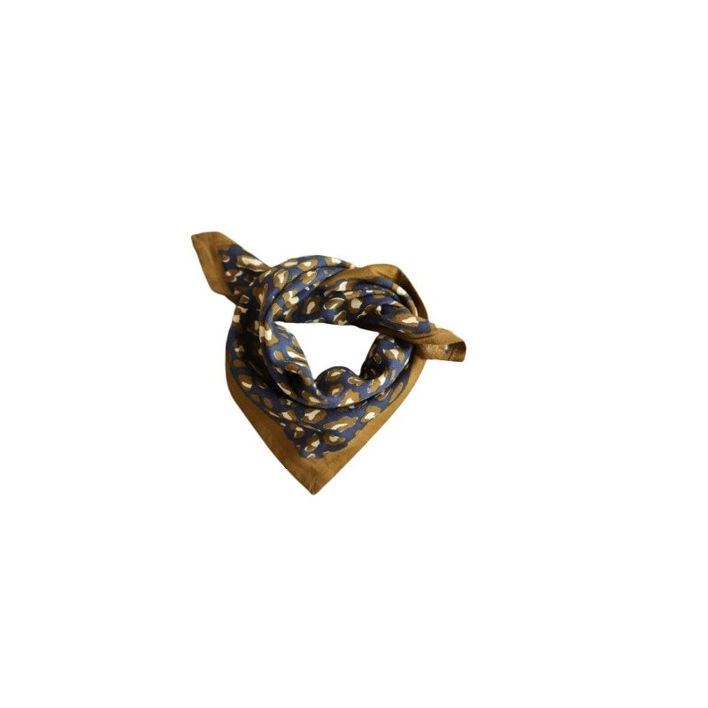 Foulard Petit format | Leopard navy