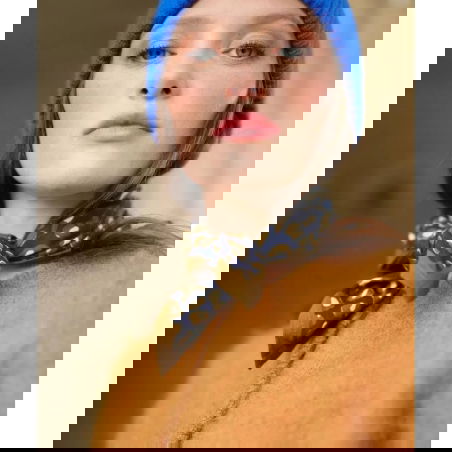 Foulard Petit format | Leopard navy - Bëllemme