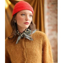 Foulard Petit format | Damier encre