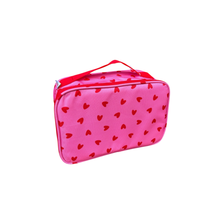 Lunchbag | Coeurs rouge - Atelier wagram