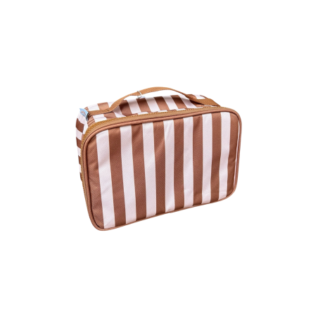 Lunchbag | Rayures marron - Atelier wagram